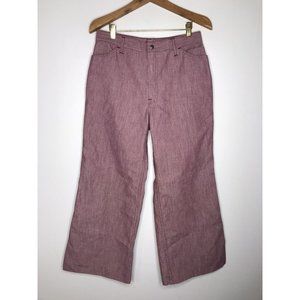 Vintage 60's 70's Big E Levi's For Me Women's Red Pants 30" Waist 30x26.5